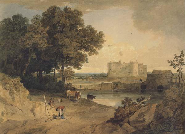William Havell Carew Castle,Near Pembroke (mk47) oil painting picture